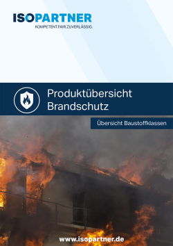 ISOPARTNER - Produktübersicht Brandschutz 2024
